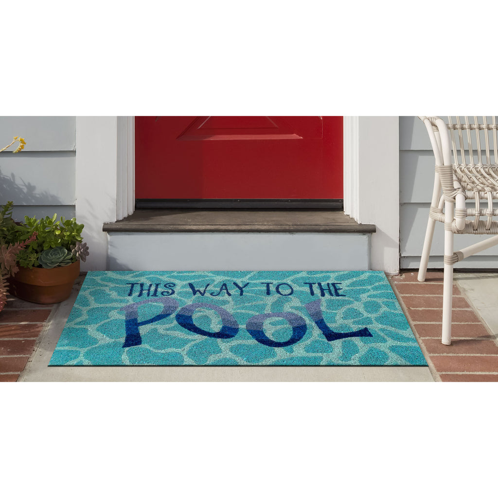 Trans Ocean Natura This Way To The Pool Area Rug