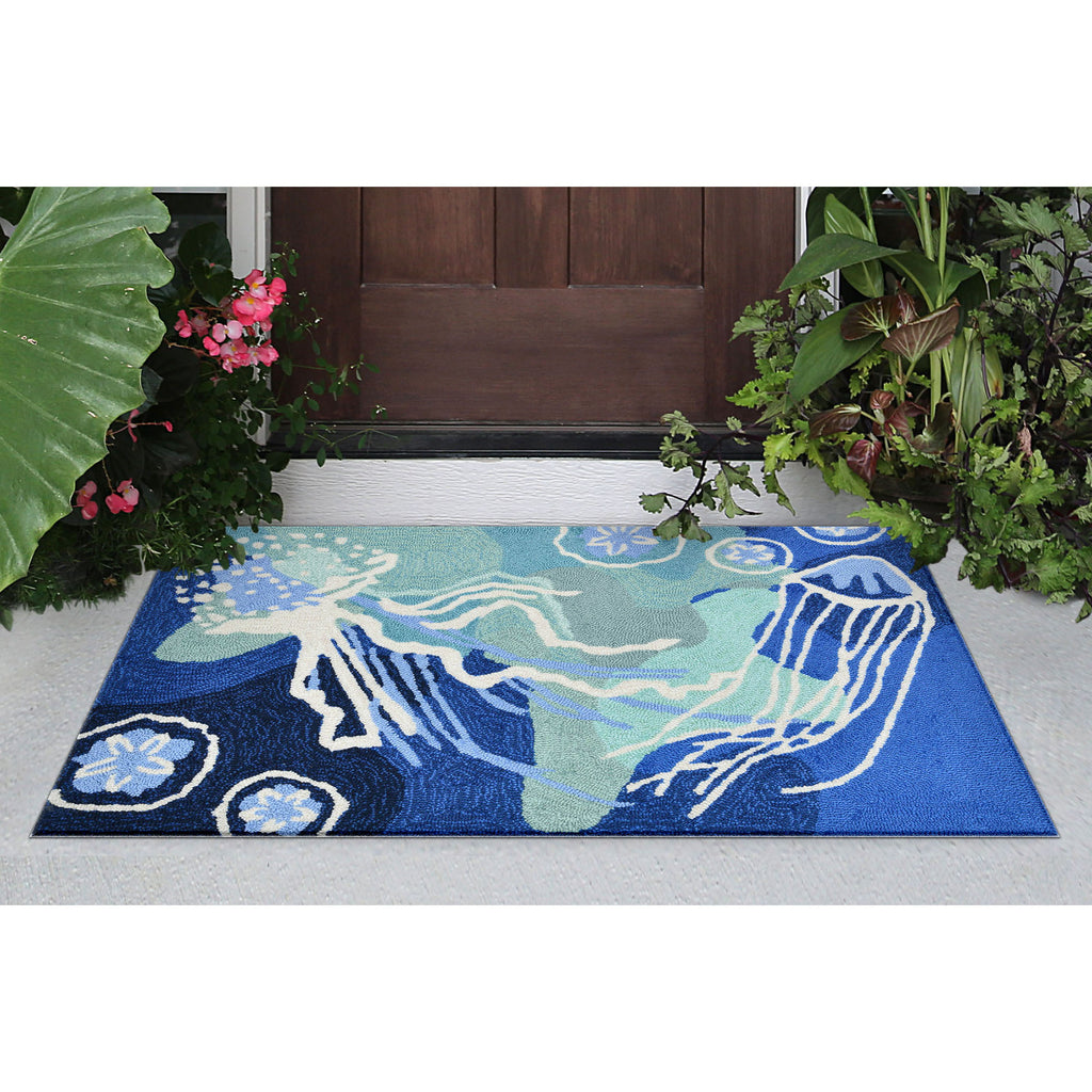 Trans Ocean Capri Jelly Fish Area Rug