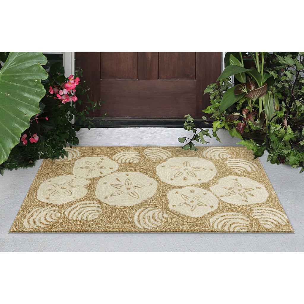 Trans Ocean Frontporch Shell Toss Area Rug
