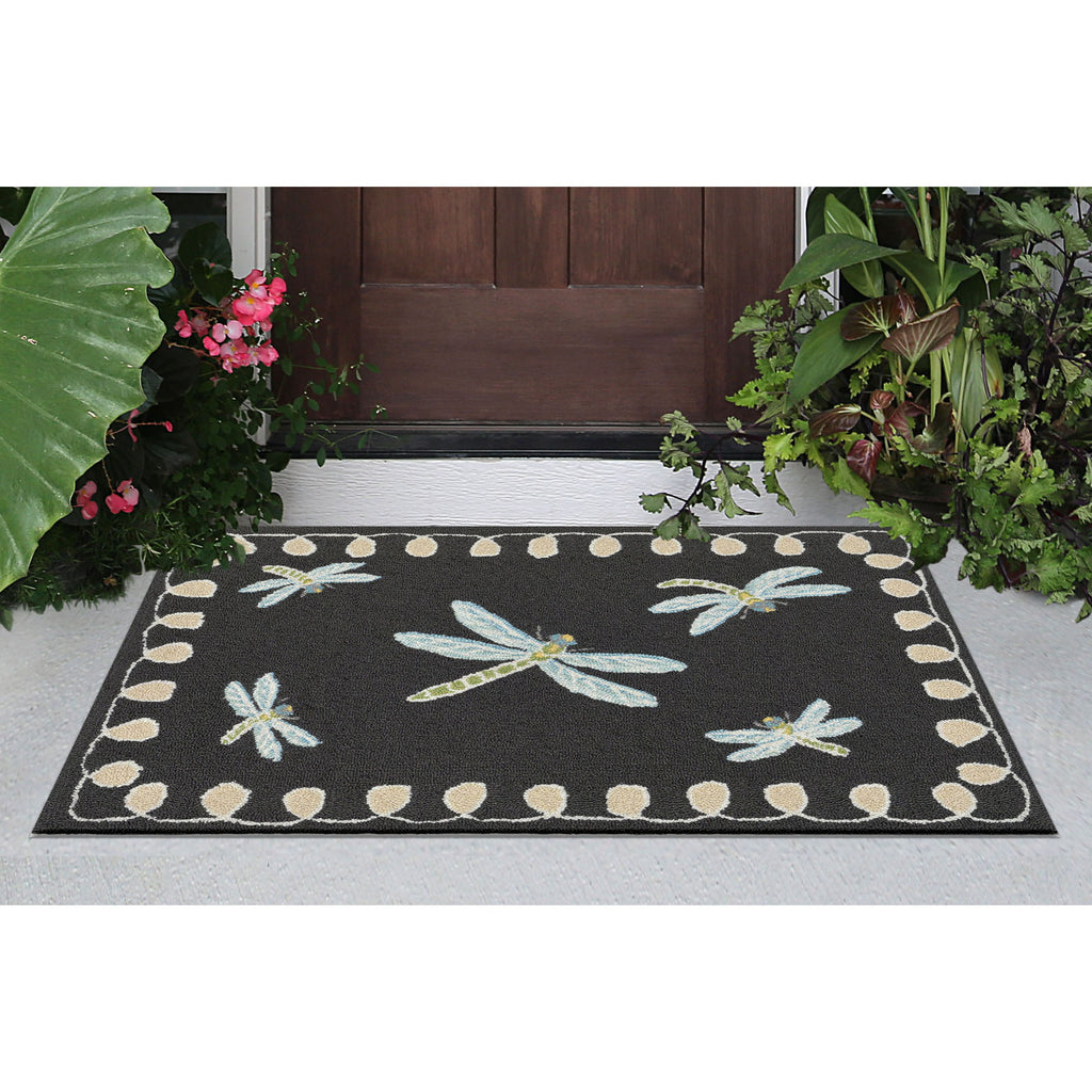 Trans Ocean Frontporch Dragonfly Area Rug