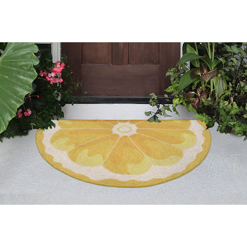 Trans Ocean Frontporch Lemon Slice Area Rug