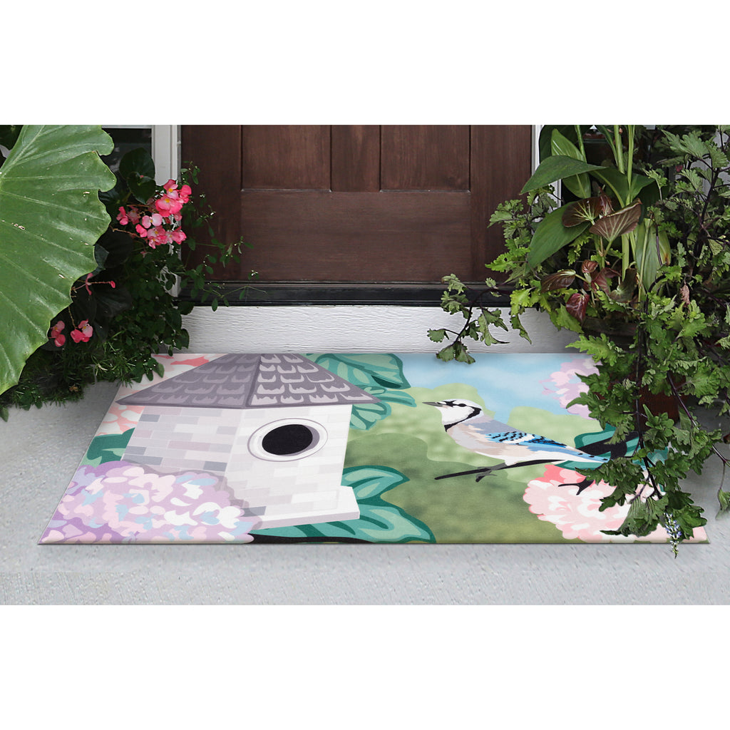 Trans Ocean Illusions Blue Jay Area Rug