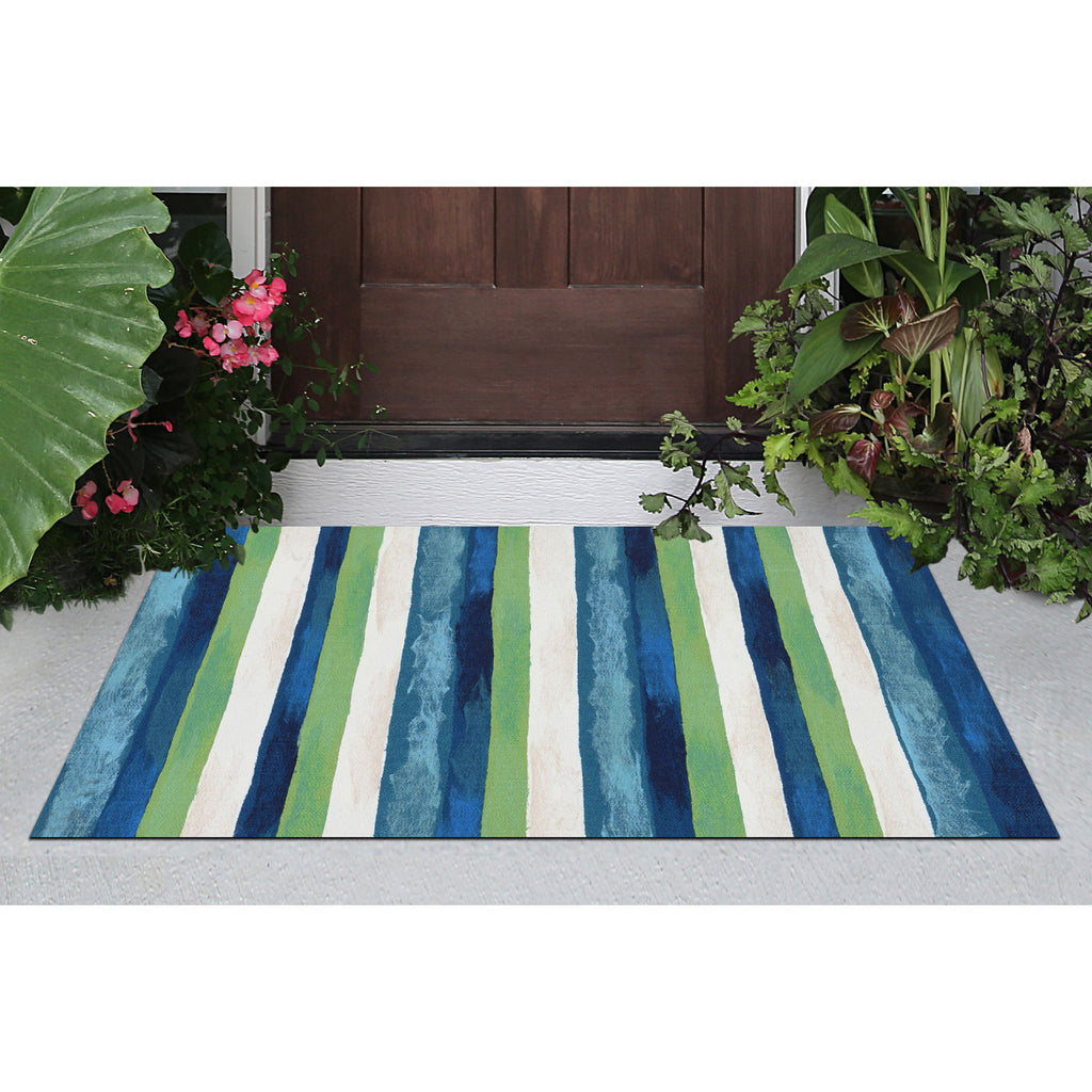 Trans Ocean Visions II Painted Stripes Area Rug
