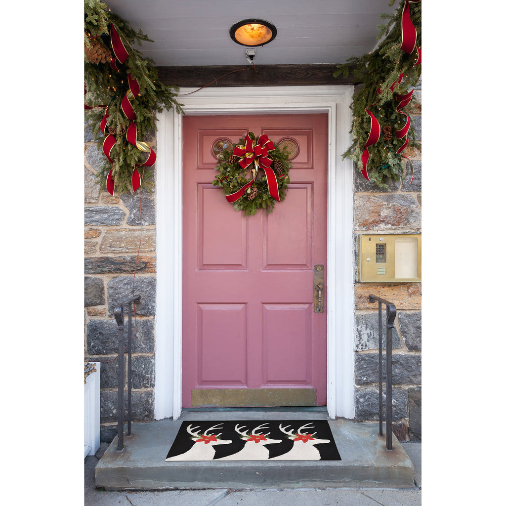 Trans Ocean Frontporch Reindeer Area Rug