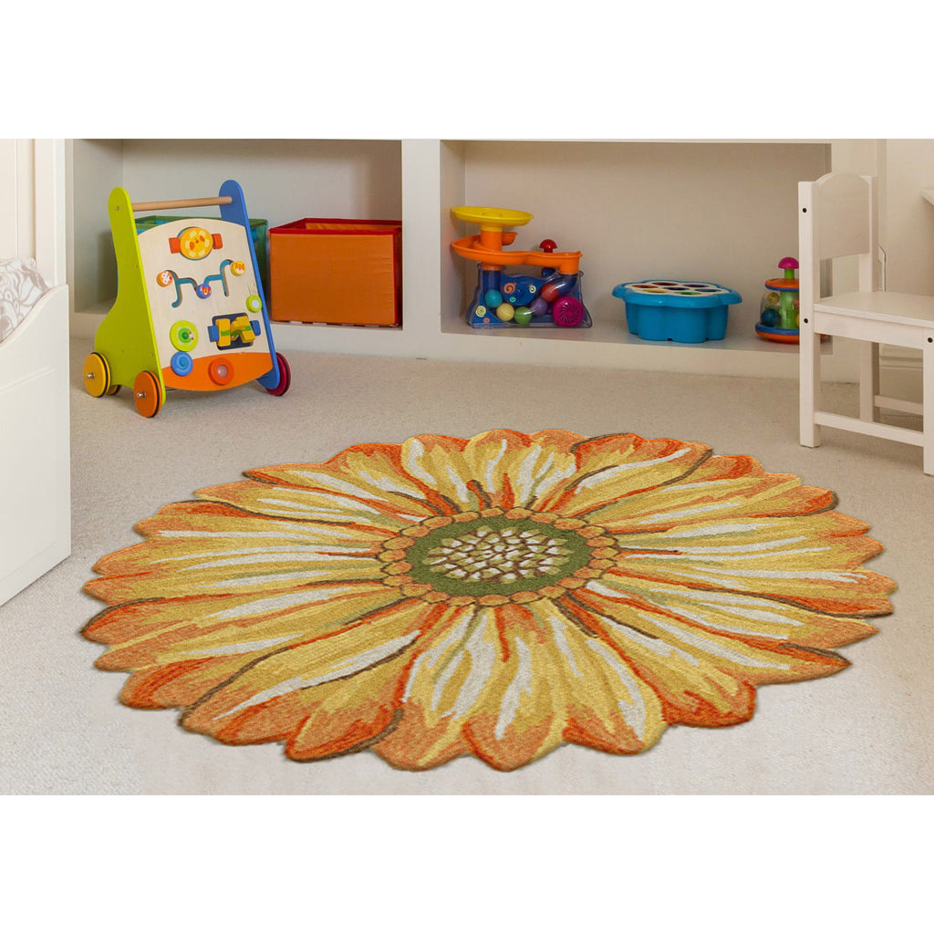Trans Ocean Frontporch Sunflower Area Rug