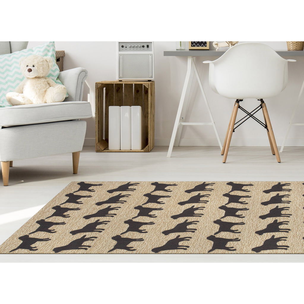 Trans Ocean Frontporch Doggies Area Rug