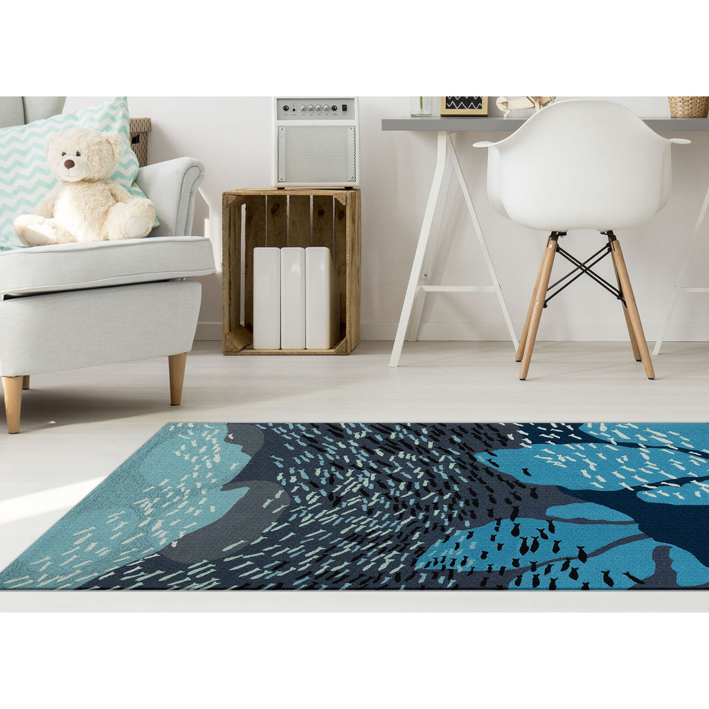 Trans Ocean Ravella School Of Fish Area Rug