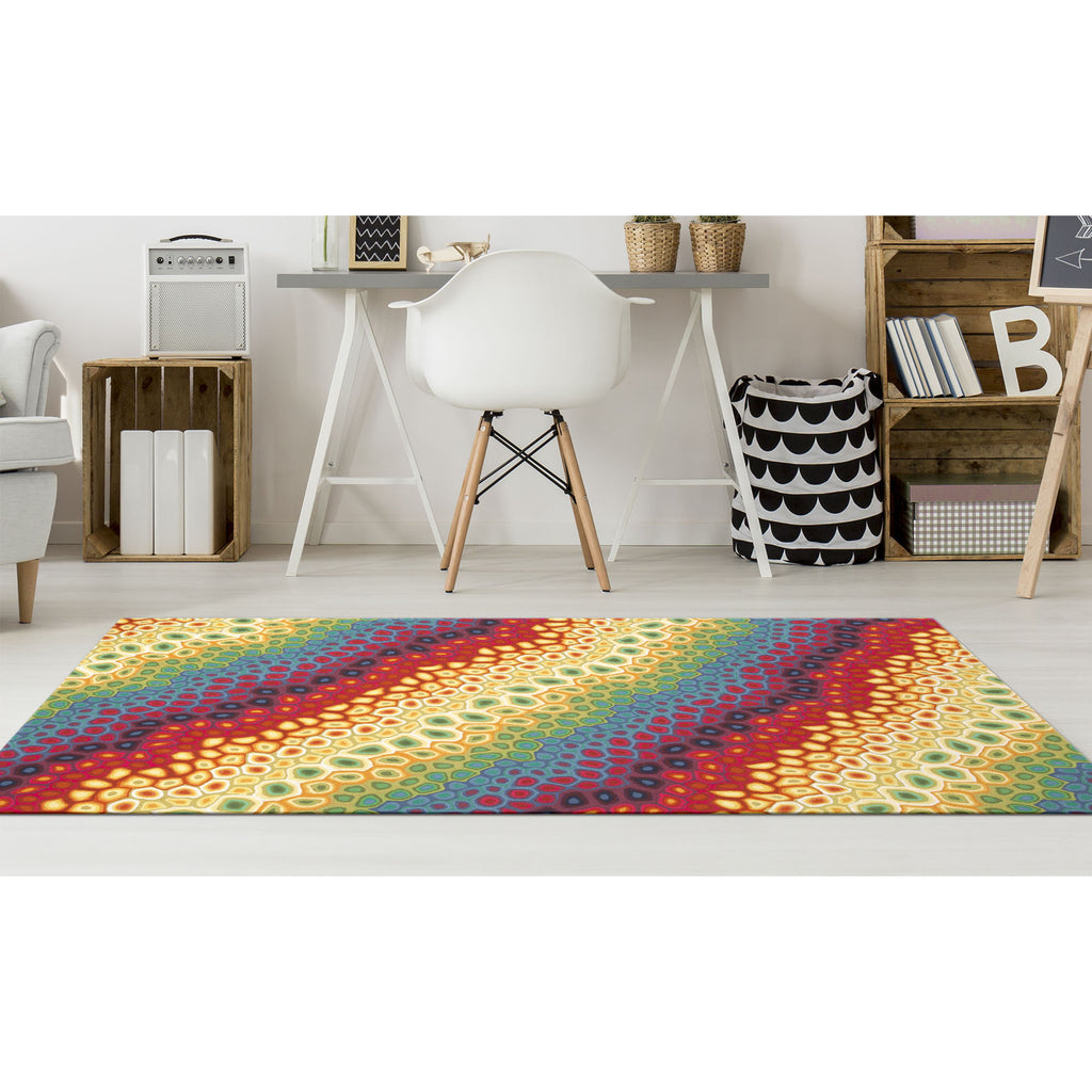 Trans Ocean Visions IV Pop Swirl Area Rug