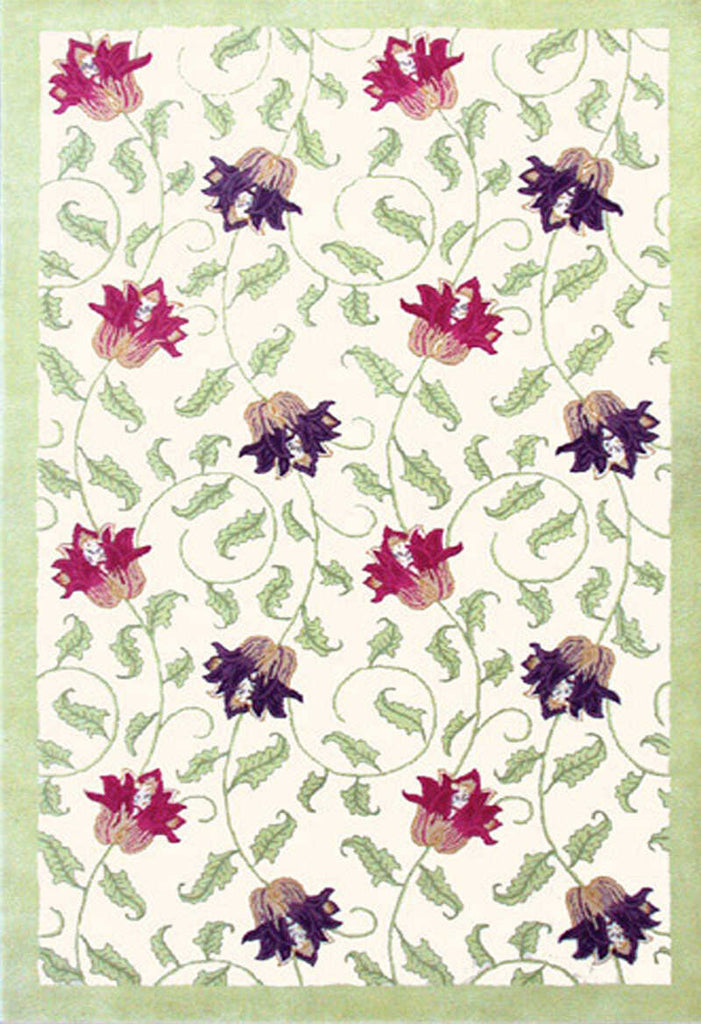 Rug Market Closeout Fushia Vine