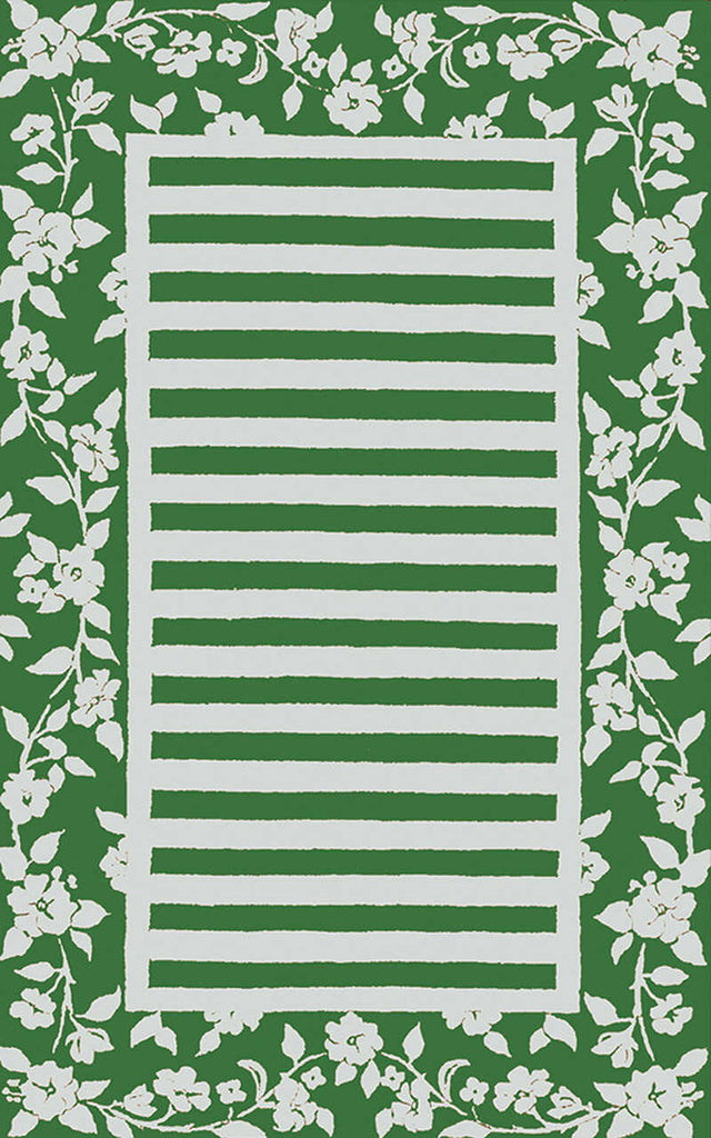 Rug Market Closeout Silk Rose Stripe