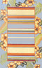 Rug Market Closeout Stripe Hibiscus