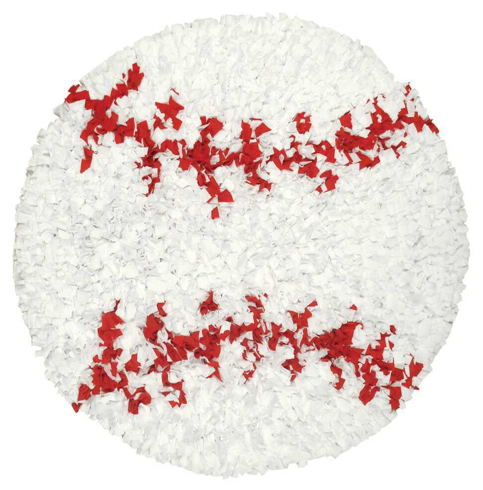 Rug Market Closeout Shaggy Raggy Baseball