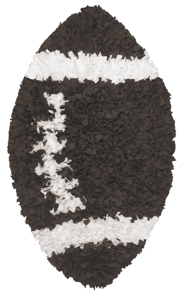 Rug Market Closeout Shaggy Raggy Football