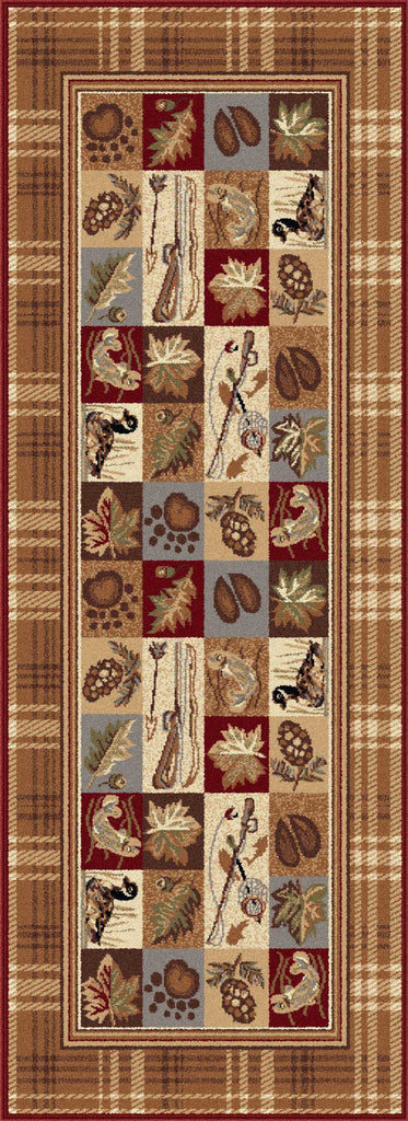 Tayse Nature Plaid Outdoors Area Rug