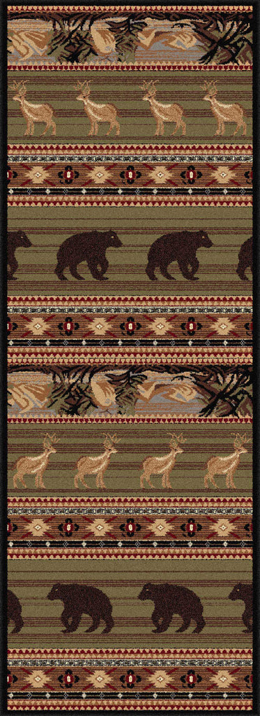 Tayse Nature Expedition Wildlife Area Rug