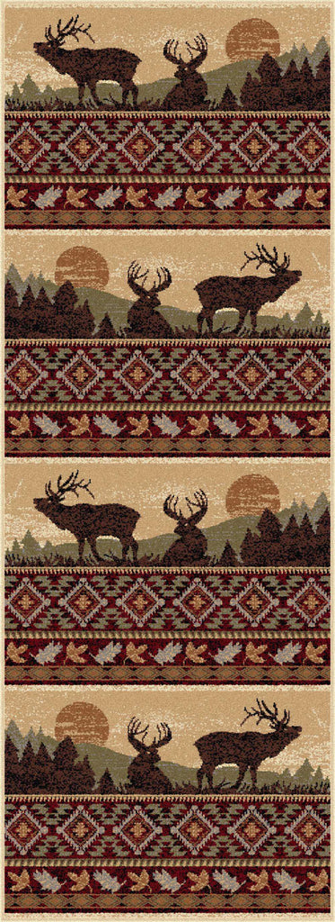 Tayse Nature Misty Elk Area Rug