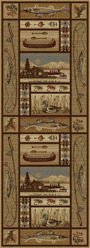 Tayse Nature Lodge Retreat Area Rug