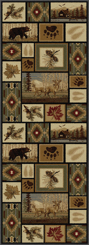 Tayse Nature Northern Wildlife Area Rug
