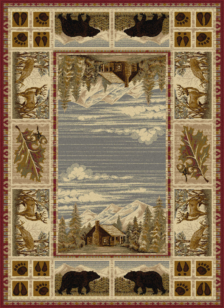 Tayse Nature Lakeside Retreat Area Rug