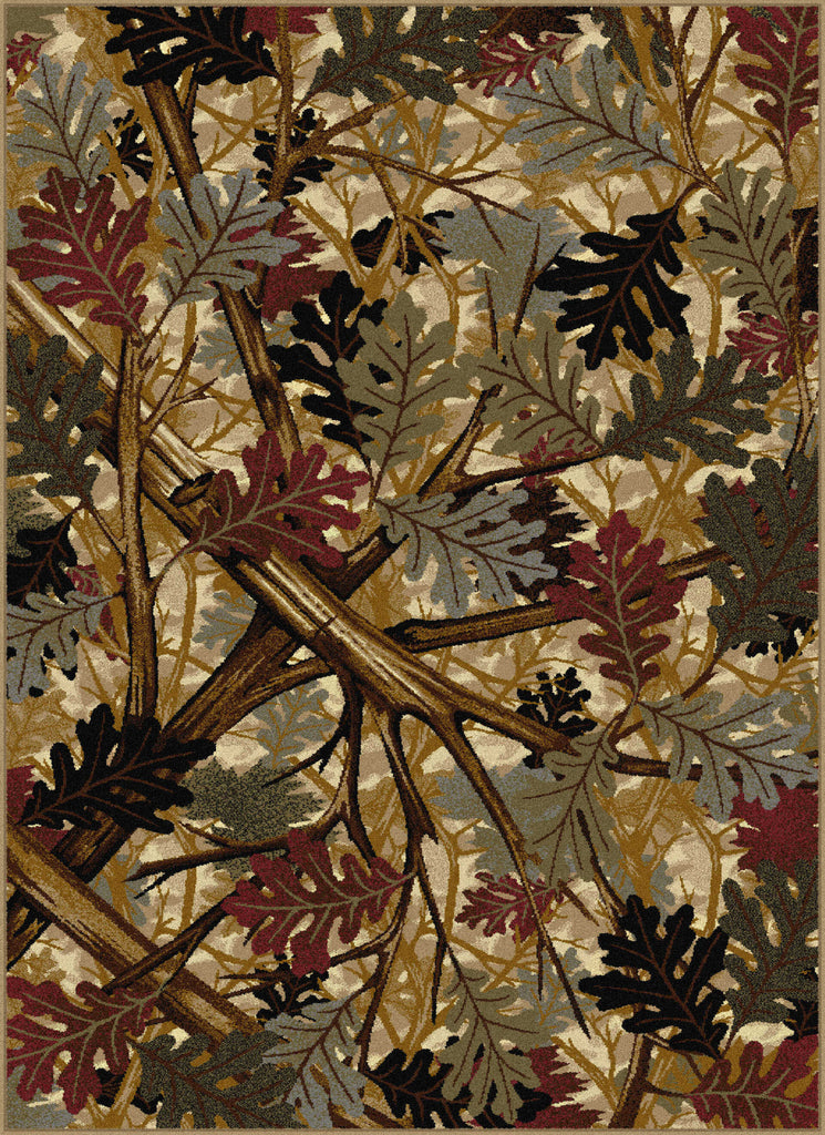 Tayse Nature Oak Canopy Area Rug