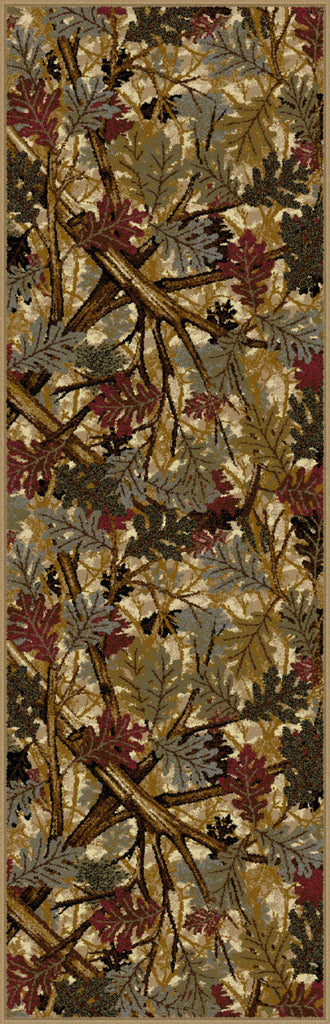 Tayse Nature Oak Canopy Area Rug