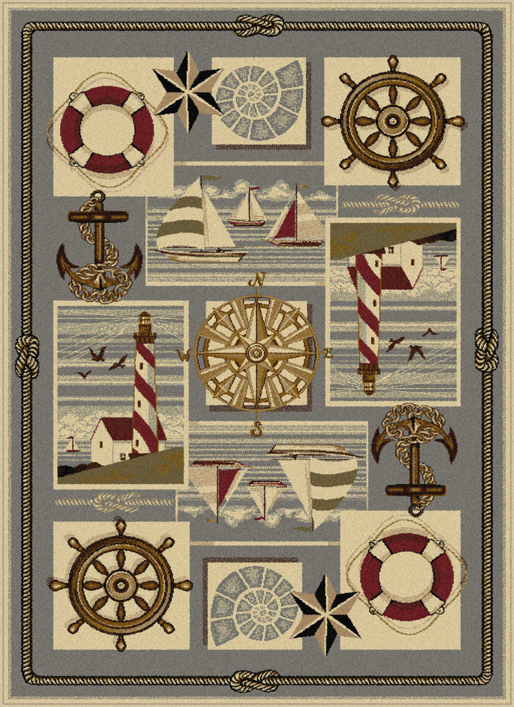 Tayse Nature Nautical Bliss Area Rug
