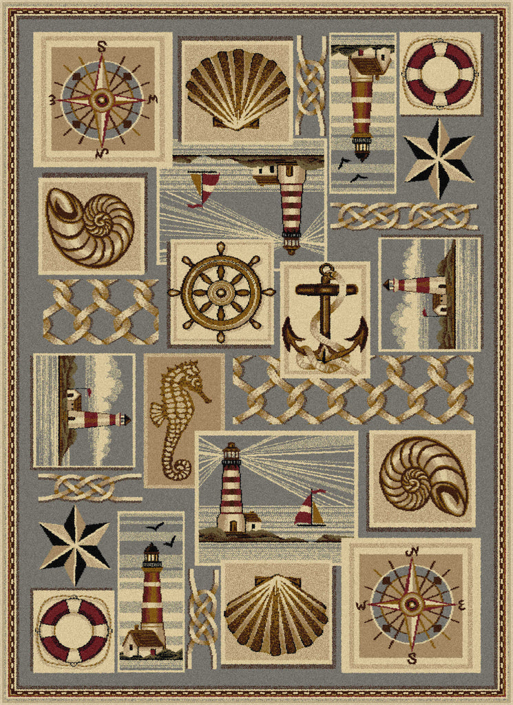 Tayse Nature Seashore Delight Area Rug